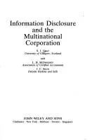 Cover of Information disclosure and the multinational corporation