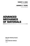 Cover of Advanced mechanics of materials