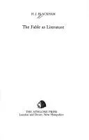 Cover of The fable as literature