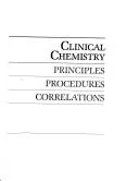 Cover of Clinical chemistry