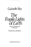 Cover of The fragile lights of earth