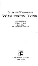 Cover of Selected writings of Washington Irving