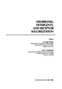 Cover of Membranes, detergents, and receptor solubilization