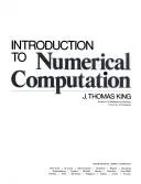 Cover of Introduction to numerical computation