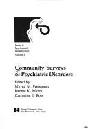 Cover of Community surveys of psychiatric disorders