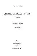 Cover of Ontario marriage notices