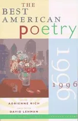 Cover of The Best American Poetry 1996