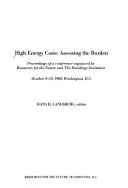 Cover of High energy costs--assessing the burden