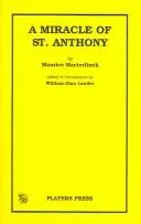 Cover of A miracle of St. Antony