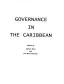 Cover of Governance in the Caribbean