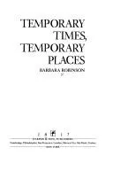 Cover of Temporary times, temporary places