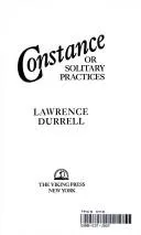 Cover of Constance, or, solitary practices