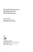 Cover of Scientific management, job redesign, and work performance