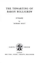 Cover of The thwarting of Baron Bolligrew