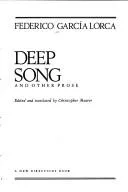 Cover of Deep song and other prose