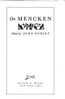 Cover of On Mencken