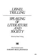 Cover of Speaking of literature and society