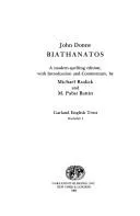 Cover of Biathanatos