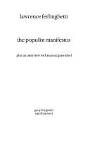 Cover of The populist manifestos