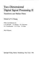 Cover of Two-dimensional digital signal processing II