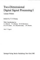 Cover of Two-dimensional digital signal processing