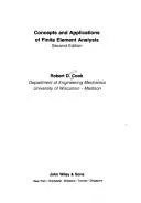 Cover of Concepts and applications of finite element analysis