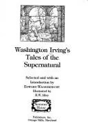 Cover of Washington Irving's Tales of the supernatural