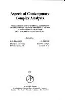Cover of Aspects of contemporary complex analysis