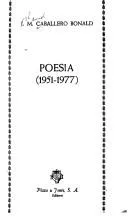Cover of Poesía (1951-1977)
