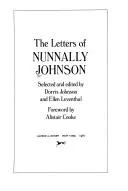 Cover of The letters of Nunnally Johnson