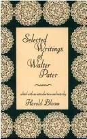 Cover of Selected writings of Walter Pater