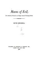 Cover of Means Of Evil & Other St (Wexford Collection)