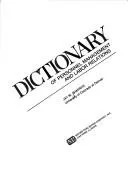 Cover of Dictionary of personnel management and labor relations