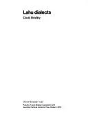 Cover of Lahu dialects
