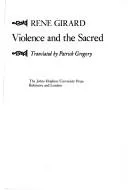 Cover of Violence et le sacré