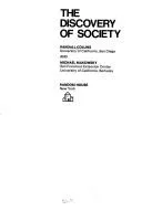 Cover of The discovery of society