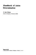 Cover of Handbook of anion determination