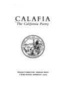 Cover of Calafia, the California poetry