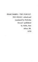 Cover of The forgotten prose