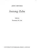 Cover of Aureng-zebe, or, The great-Mogul