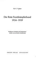 Cover of Der Rote Frontkämpferbund, 1924-1929