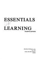 Cover of Essentials of learning