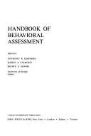 Cover of Handbook of behavioral assessment