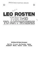 Cover of The 3:10 to anywhere