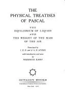 Cover of The physical treatises of Pascal