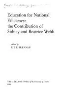 Cover of Education for national efficiency