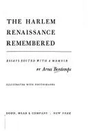 Cover of The Harlem renaissance remembered