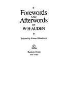 Cover of Forewords and afterwords