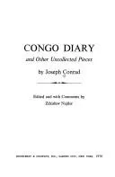 Cover of Congo diary and other uncollected pieces