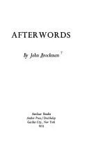 Cover of Afterwords